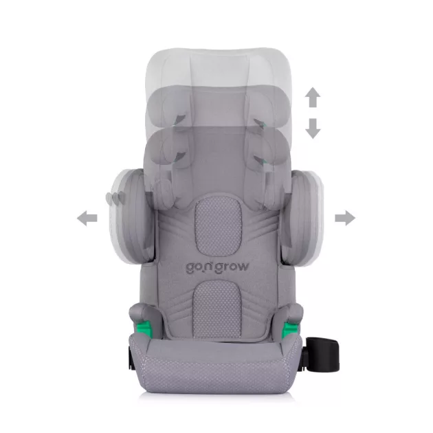Chipolino Go'n'Grow I-Size Isofix autósülés 100-150cm - platinum