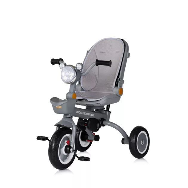 Chipolino Marathon Smart 360 összecsukható tricikli kupolával - grey