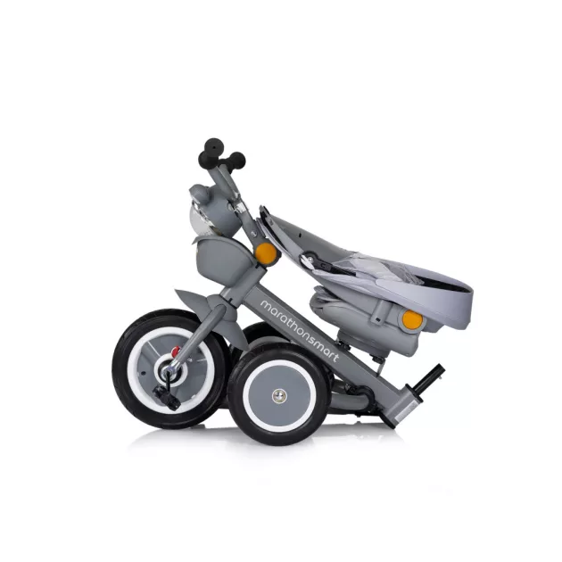 Chipolino Marathon Smart 360 összecsukható tricikli kupolával - grey