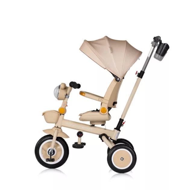 Chipolino Marathon Smart 360 összecsukható tricikli kupolával - latte