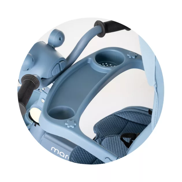 Chipolino Marathon Smart 360 összecsukható tricikli kupolával - denim