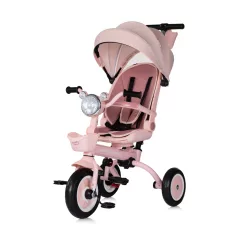   Chipolino Marathon Smart 360 összecsukható tricikli kupolával - powder pink