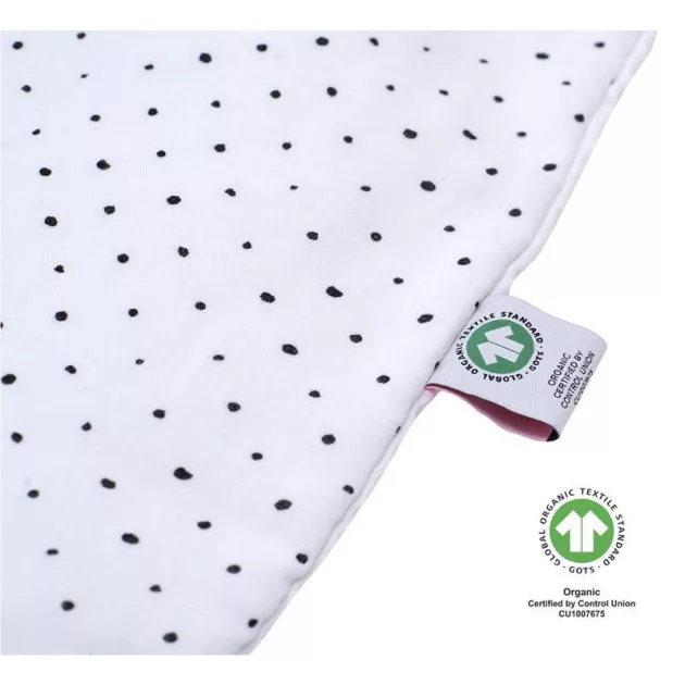 MOTHERHOOD Hálózsák muszlin BIO 0-6 hó 0,5 tog - Pink and Black Dots