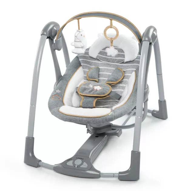 INGENUITY Átalakítható utazó hinta dallamokkal Bella Teddy™ 0m+ 9kg-ig