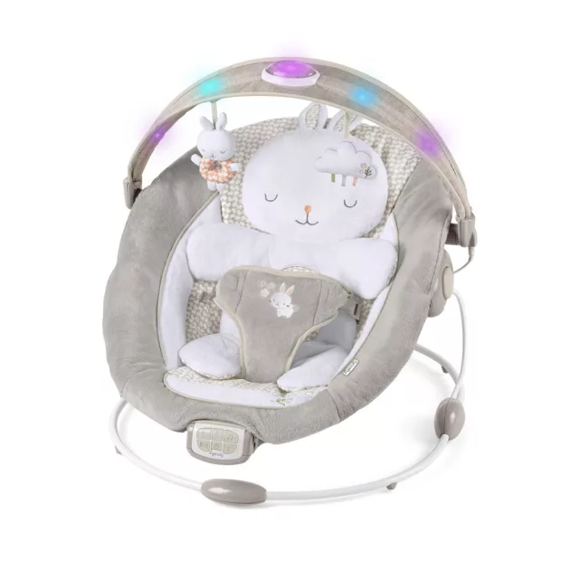 INGENUITY Rezgő pihenőszék dallamokkal és fénnyel, Twinkle Tails™, 0 hó+, 9 kg -ig
