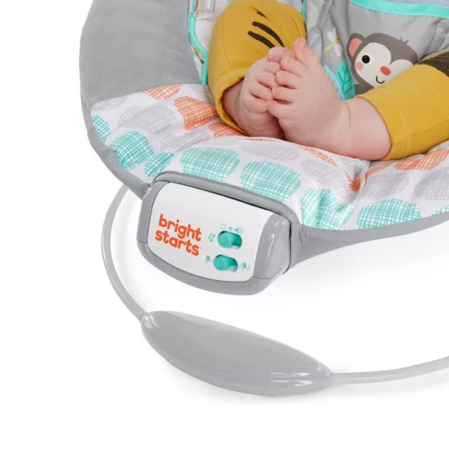 Bright Starts Rezgő pihenőszék dallamokkal, Whimsical Wild, 0 hó+, 9 kg-ig, 2019.