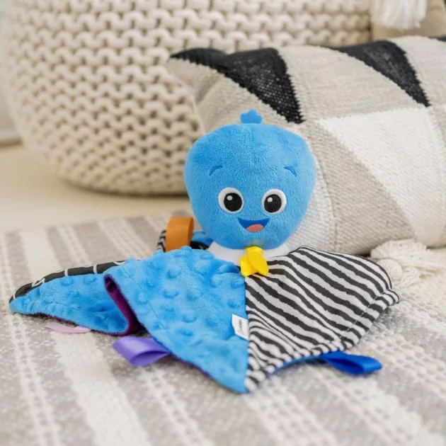 Baby Einstein Zenélő polip formájú morzsolókendő, Look Sea Listen™, Opus, 0 hó+