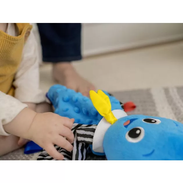Baby Einstein Zenélő polip formájú morzsolókendő, Look Sea Listen™, Opus, 0 hó+