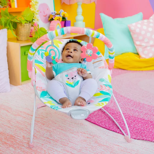 Bright Starts Vibráló pihenőszék Rainforest Vibes™ 0m+ 9kg-ig