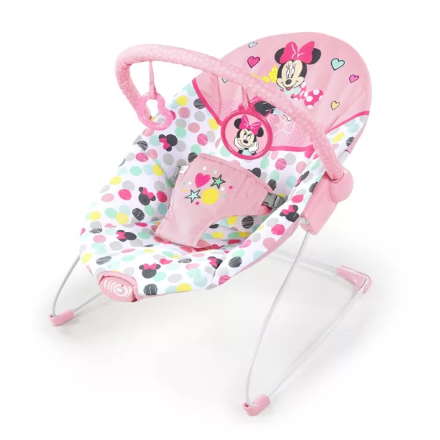 Disney Baby Rezgő pihenőszék, Minnie Mouse Spotty Dotty, 0 hó+, 9 kg-ig
