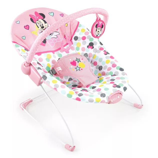 Disney Baby Rezgő pihenőszék, Minnie Mouse Spotty Dotty, 0 hó+, 9 kg-ig