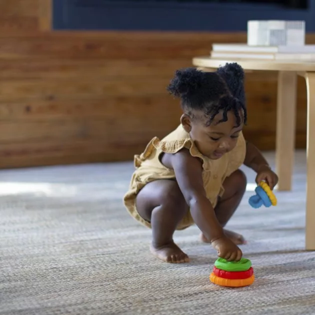 Baby Einstein Rágóka építőjáték, 2in1 Stack & Teethe™, 0 hó+