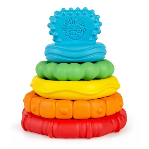 Baby Einstein Rágóka építőjáték, 2in1 Stack & Teethe™, 0 hó+