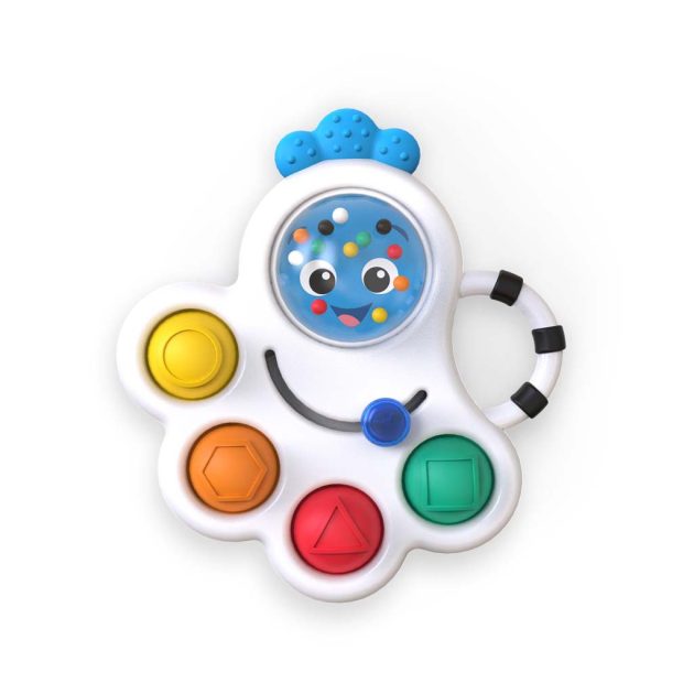 Baby Einstein Érzékszervi játék, csörgő és rágóka, Opus's Shape Pops™, 3 hó+