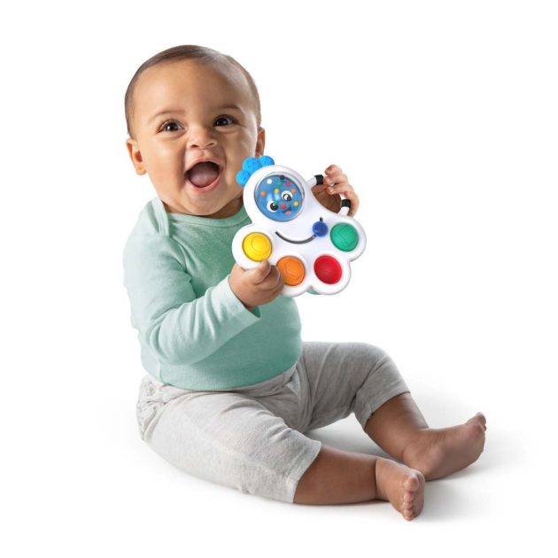 Baby Einstein Érzékszervi játék, csörgő és rágóka, Opus's Shape Pops™, 3 hó+