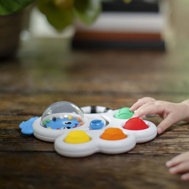 Baby Einstein Érzékszervi játék, csörgő és rágóka, Opus's Shape Pops™, 3 hó+