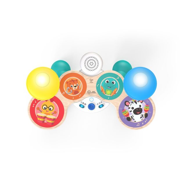 Baby Einstein Zenélő játék dob készlet, Together in Tune Drums™, Connected Magic Touch™, HAPE, 12 hó+