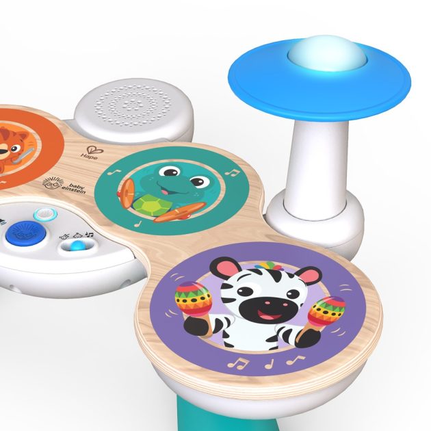 Baby Einstein Zenélő játék dob készlet, Together in Tune Drums™, Connected Magic Touch™, HAPE, 12 hó+