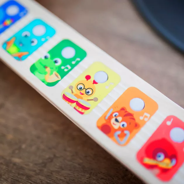 Baby Einstein Fa zenélő játék gitár Together in Tune Guitar™ Connected Magic Touch™ HAPE - 6hó+