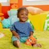 Bright Starts Plüss csörgő tigris C-karikán, Jingle Joy™, 0 hó+