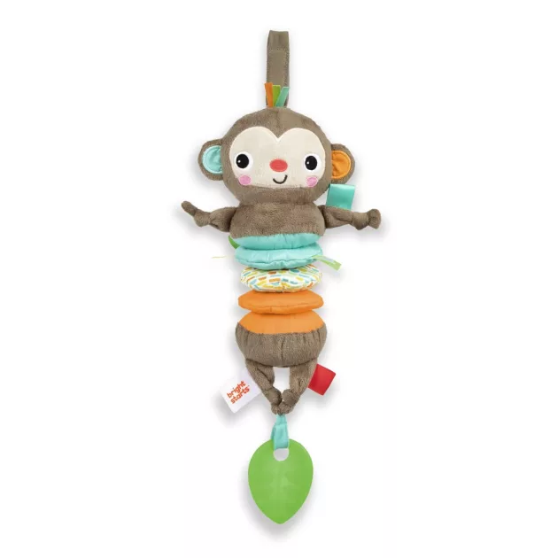 Bright Starts C-karikán játék dallamokkal, majom, Pull Play & Boogie™, 0 hó+