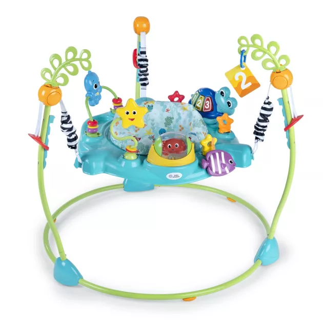 Baby Einstein Ugráló/Tevékenységi központ 2 az 1-ben Curiosity Cove™ 6 hónapos kortól 11 kg-ig