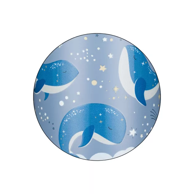 Petite&Mars Rozsdamentes acél termoszpalack szívószállal 350 ml Whale Song 12m+