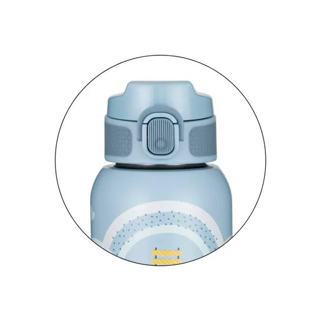 Petite&Mars Rozsdamentes acél termoszpalack szívószállal 350 ml Work Zone 12m+