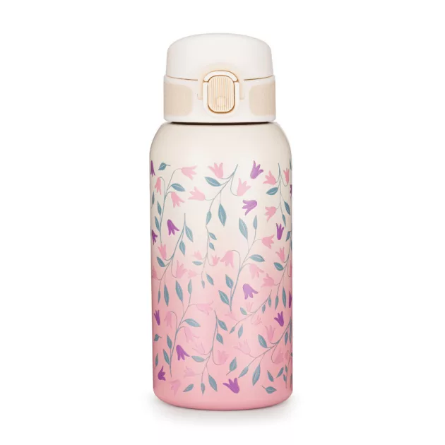 Petite&Mars Rozsdamentes acél termoszpalack ivócsőrrel 500 ml Delicate Flowers 36m+