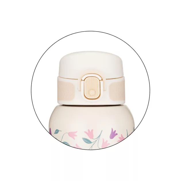 Petite&Mars Rozsdamentes acél termoszpalack ivócsőrrel 500 ml Delicate Flowers 36m+