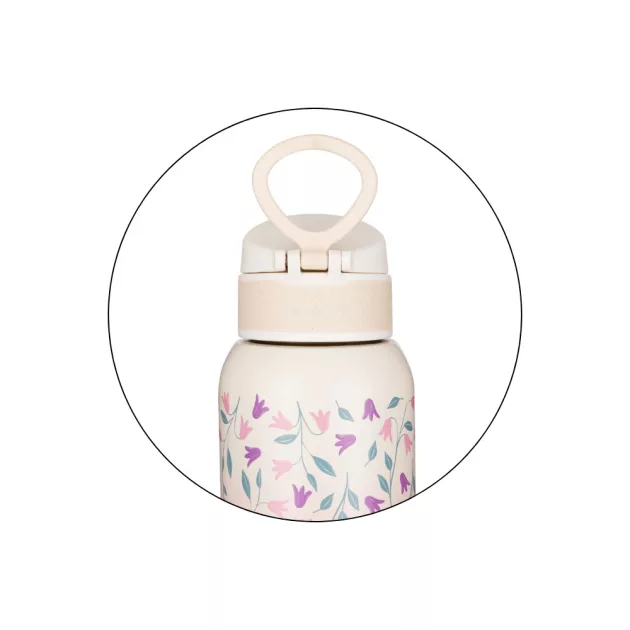 Petite&Mars Rozsdamentes acél termoszpalack ivócsőrrel 500 ml Delicate Flowers 36m+