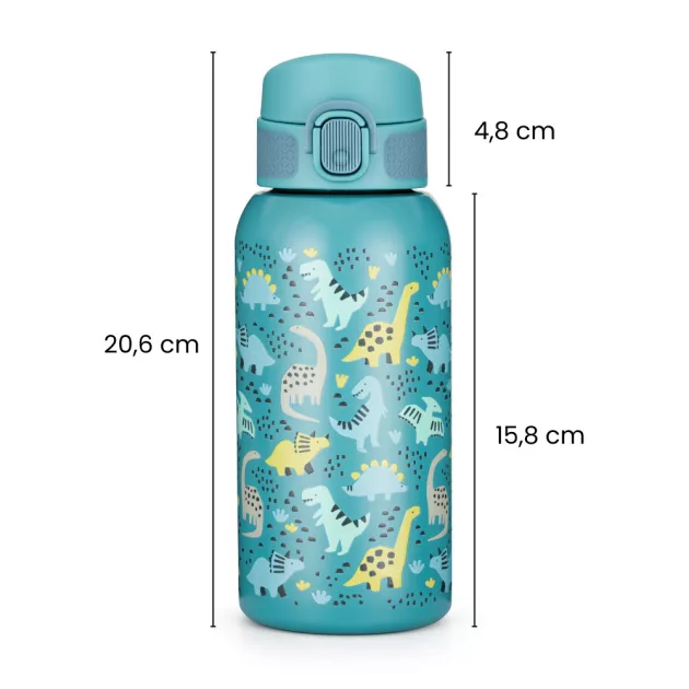 Petite&Mars Rozsdamentes acél termoszpalack ivócsőrrel 500 ml Delicate Flowers 36m+
