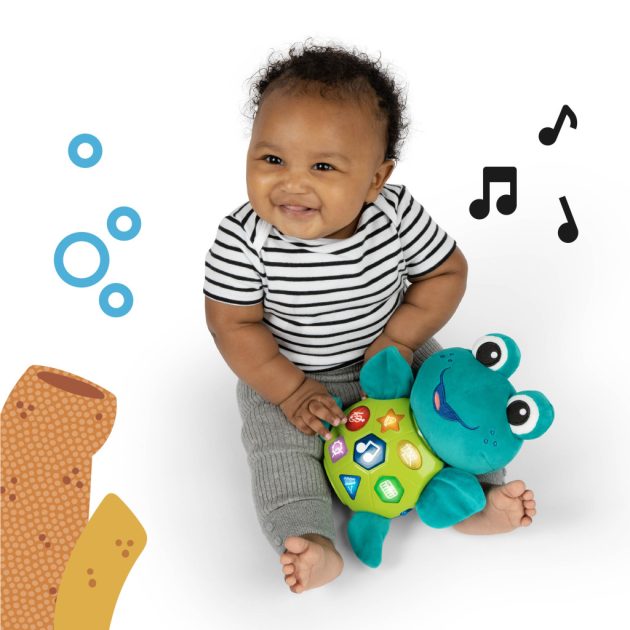 Baby Einstein Zenélő interaktív játék teknős, Neptune's Cuddly Composer™, 6 hó+