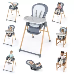   INGENUITY Etetőszék Deluxe 7in1 Proper Positioner™ 0hó+ 23 kg-ig - Chambray