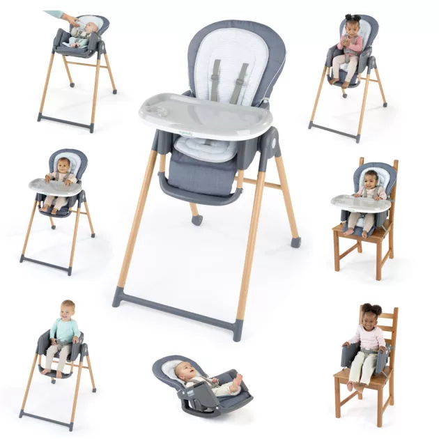 INGENUITY Etetőszék Deluxe 7in1 Proper Positioner™ 0hó+ 23 kg-ig - Chambray