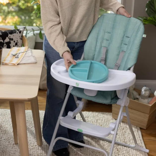 INGENUITY Összecsukható etetőszék Sun Valley™ Teal 6hó+ 15 kg-ig