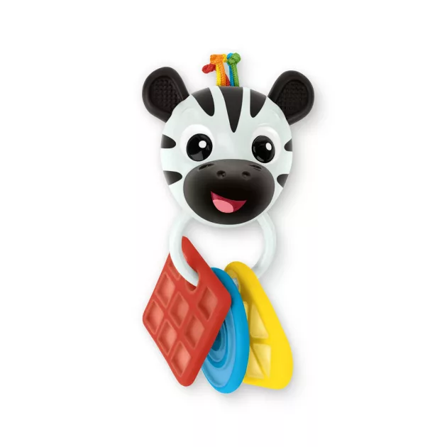Baby Einstein Rágóka csörgővel zebra Zen™ Shake-a-Shape BPA mentes - 0hó+