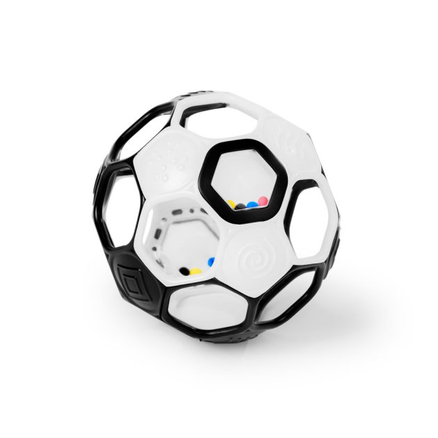 OBALL Játék, Rattle Goals™, 10 cm, Black & White, 0 hó+