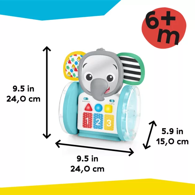 Baby Einstein Zenélő interaktív játék Chase & Tap Earl™ - 6hó+