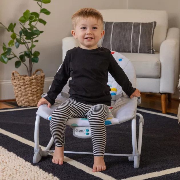 Baby Einstein Zenei rezgő pihenőszék Dean's Discovery Spot™ 0m+