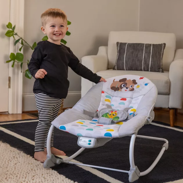Baby Einstein Zenei rezgő pihenőszék Dean's Discovery Spot™ 0m+