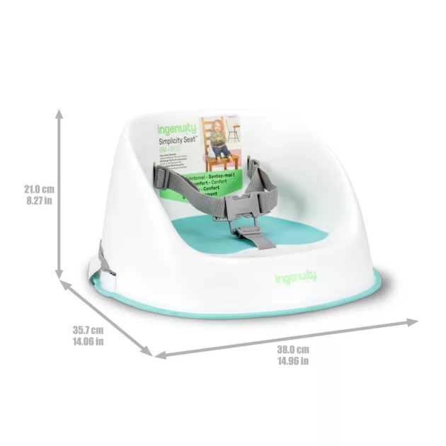 INGENUITY Simplicity Seat™ Teal 6m+ etetőszék emelő, 15 kg-ig