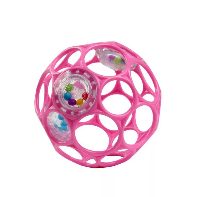 OBALL Játék OBALL™ Csörgő 10 cm 0hó + AQUAINT 50 ml - dark pink
