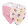 Petite&Mars Nyálkendő Luke 2 db Beige Strawberies&Dusty Rose 3hó+