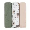 Petite&Mars Bambusz muszlin 3db-os pelenka szett Moussy Llama Vibes 68 x 68 cm