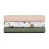 Petite&Mars Bambusz muszlin 3db-os pelenka szett Moussy Llama Vibes 68 x 68 cm