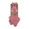 Petite&Mars Bambusz muszlin szundikendő, Hugo Dusty Rose, 0 hó+