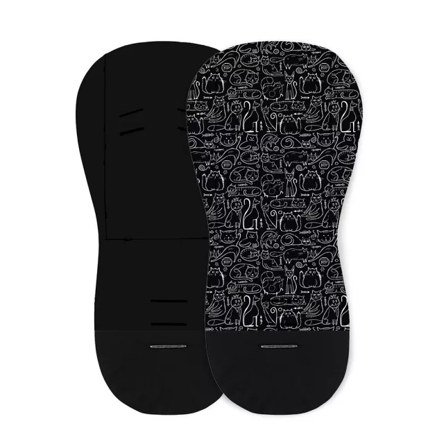 Petite&Mars Ülésbetét babakocsiba, Foamy, Black Cats