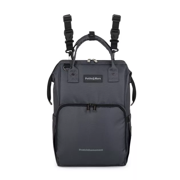 Petite&Mars Pelenkázó hátizsák babakocsihoz Jack - Catchthemoment sorozat - Ultimate Grey