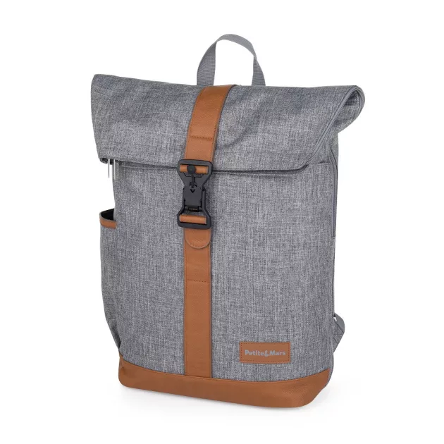 Petite&Mars Pelenkázó hátizsák babakocsira Jackob - Ultimate Grey
